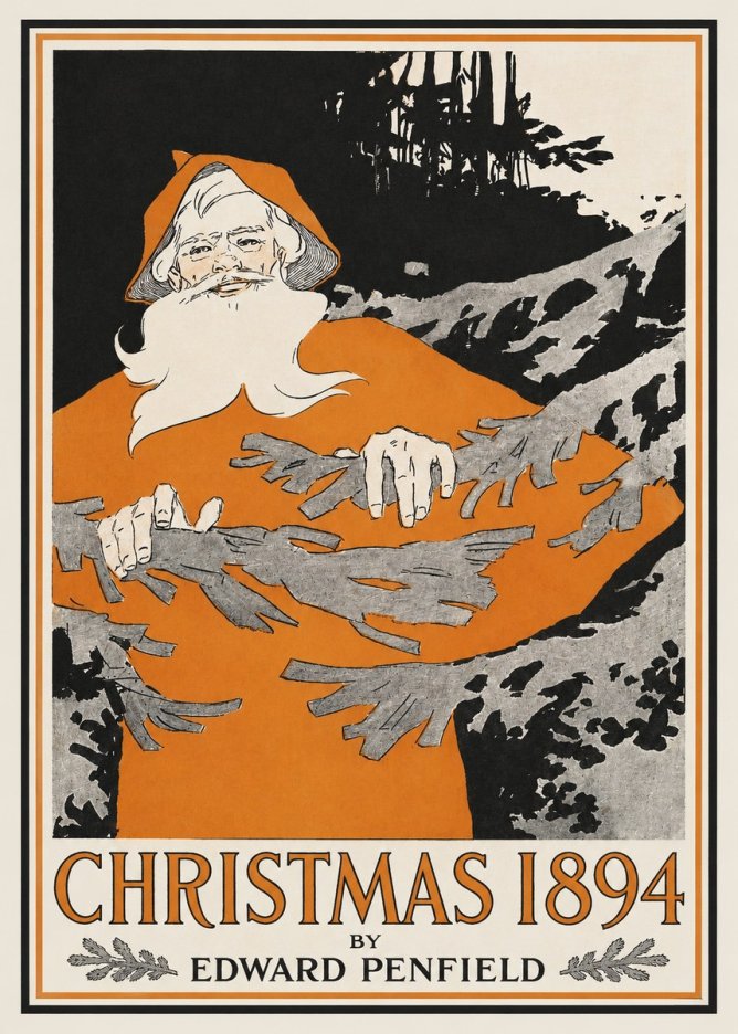 Edward Penfield Christmas 1894 No2 - Plakat
