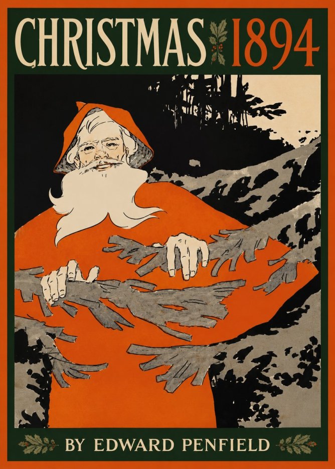 Edward Penfield Christmas 1894 No3 - Plakat