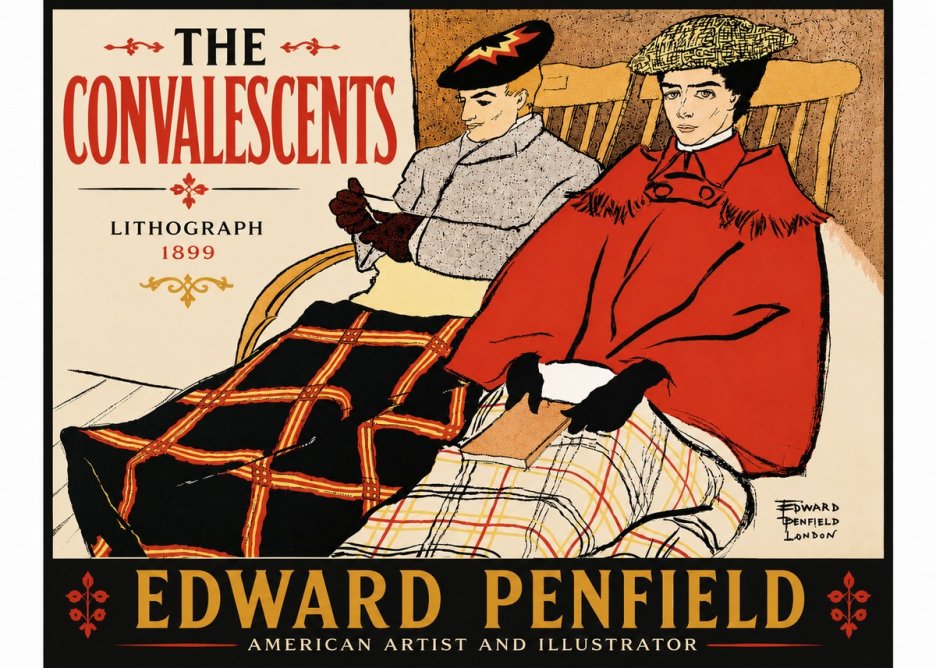 Edward Penfield The Convalescents No6 - Plakat