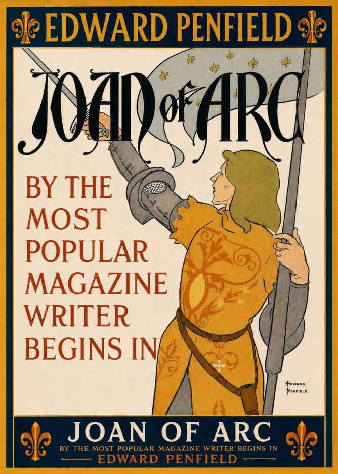 Edward Penfield Joan of Arc No5 - Plakat