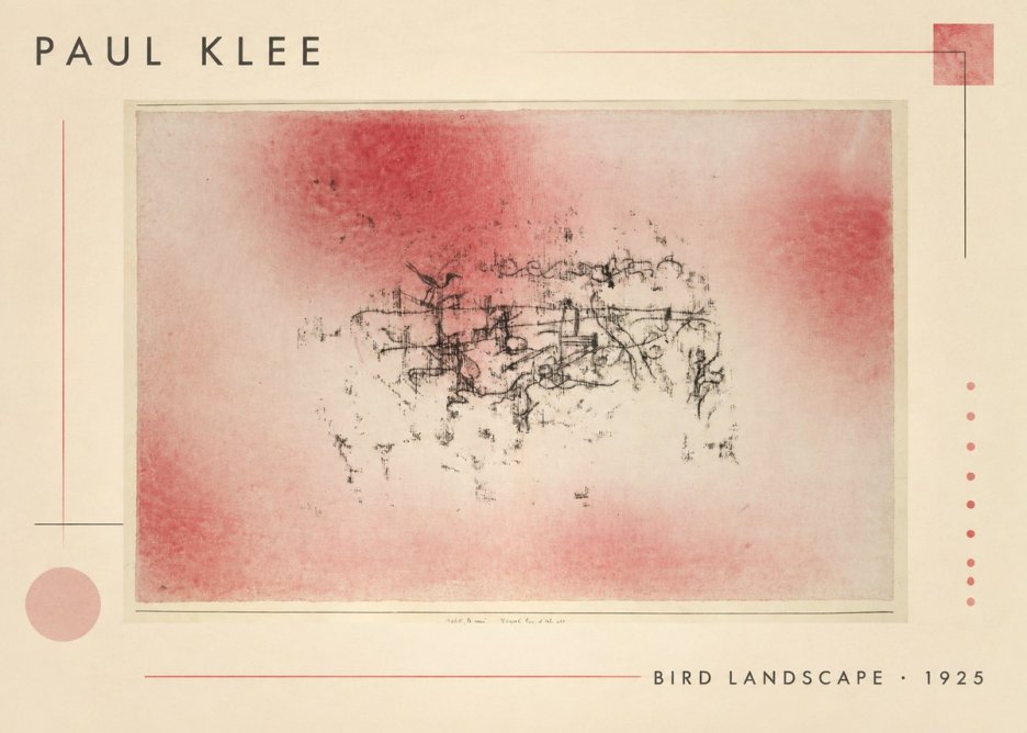 Paul Klee Bird Landscape No1 - Plakat