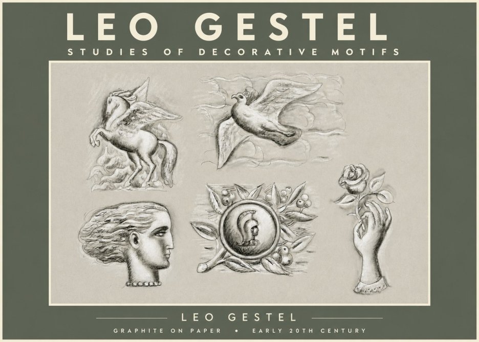 Leo Gestel Studies of Decorative Motifs No2 - Plakat