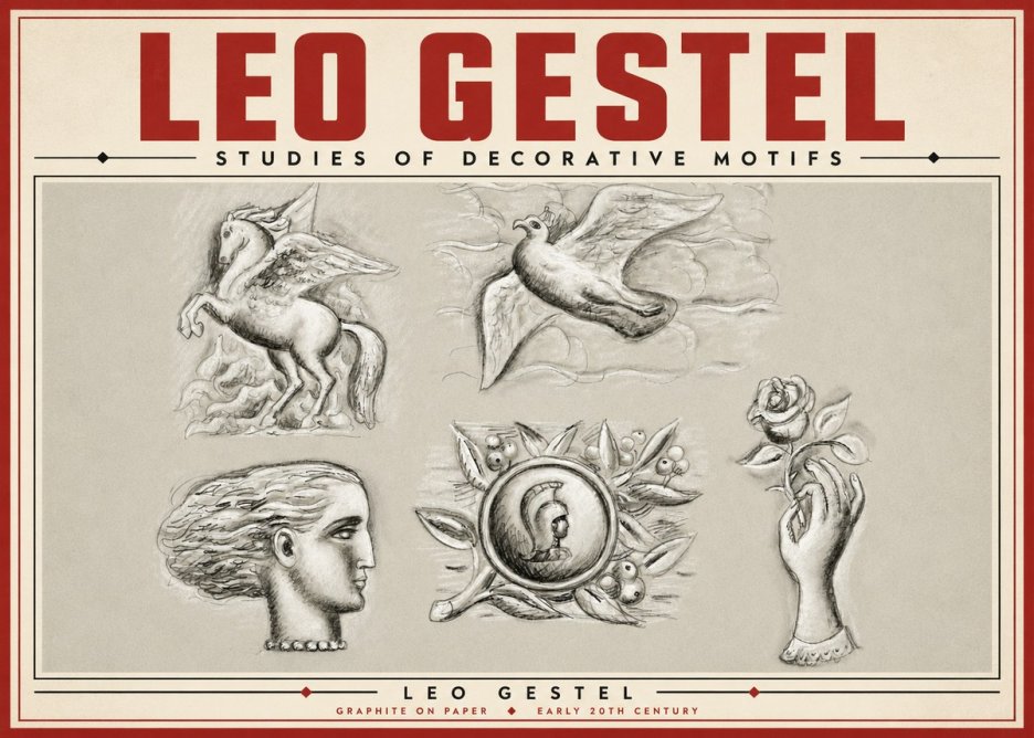 Leo Gestel Studies of Decorative Motifs No5 - Plakat