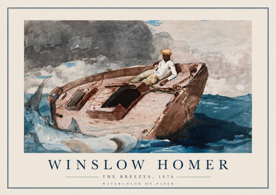 Winslow Homer The Breezes No3 - Plakat