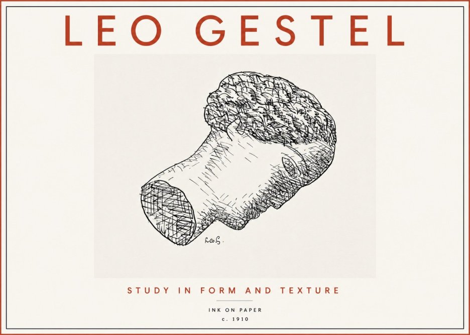 Leo Gestel Study in Form and Texture No3 - Plakat