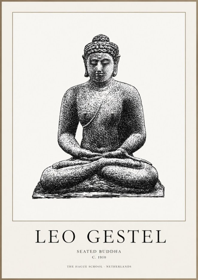 Leo Gestel Seated Buddha No1 - Plakat