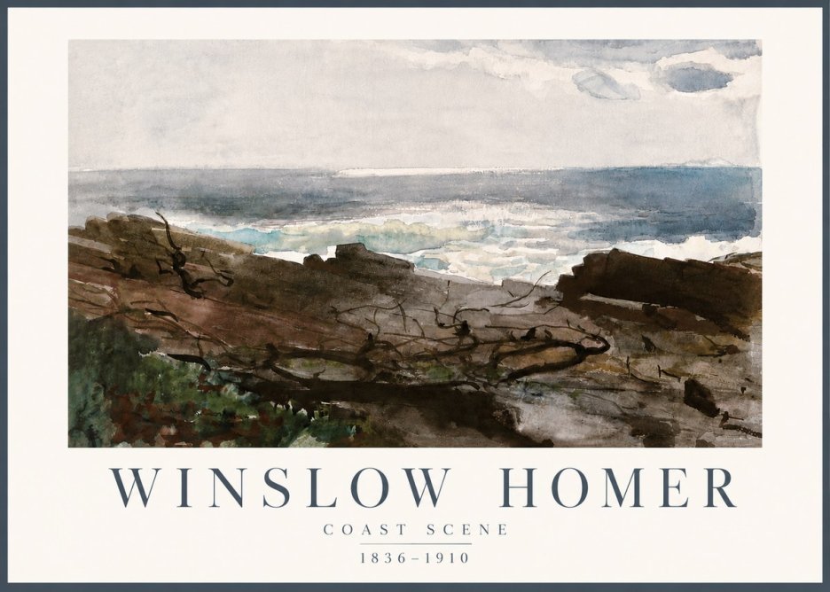 Winslow Homer Coast Scene No4 - Plakat