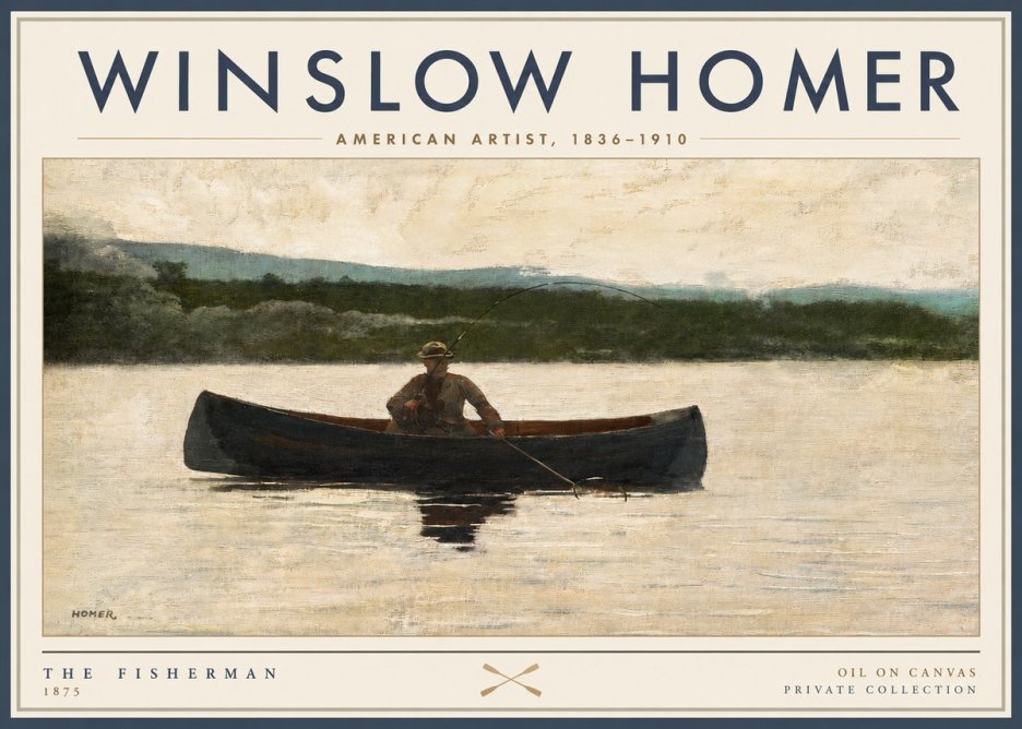 Winslow Homer The Fisherman No2 - Plakat