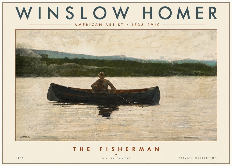 Winslow Homer The Fisherman No6 - Plakat