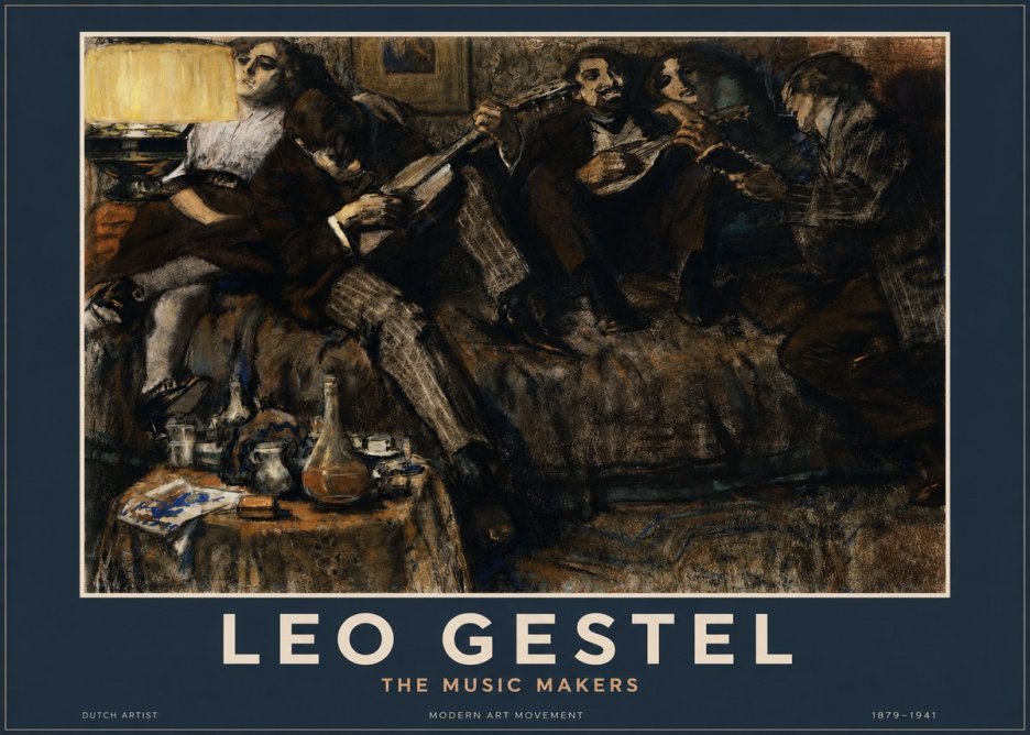 Leo Gestel The Music Makers No2 - Plakat