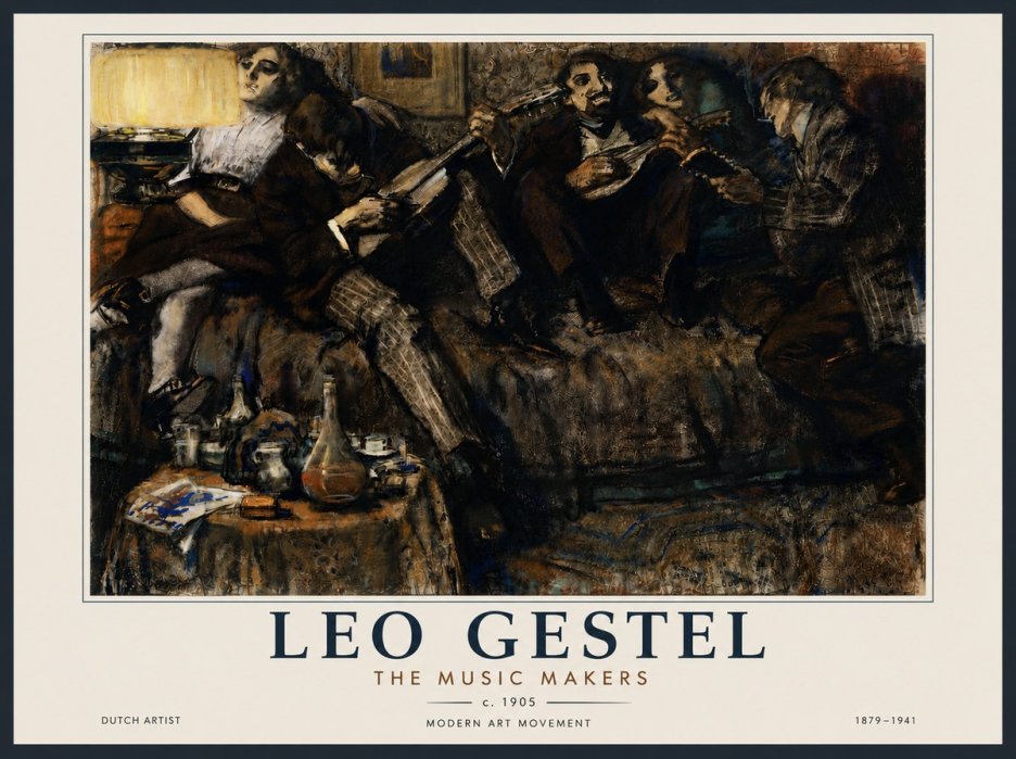 Leo Gestel The Music Makers No6 - Plakat