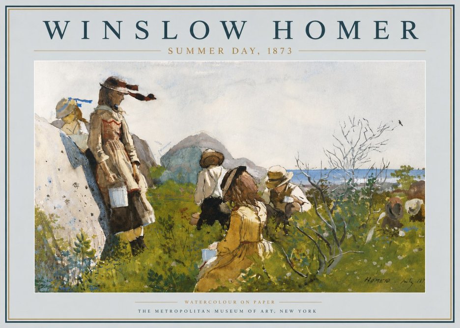 Winslow Homer Summer Day, 1873 No6 - Plakat