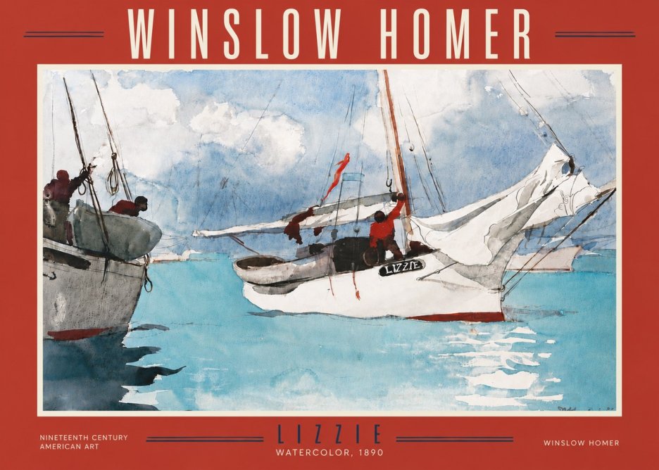 Winslow Homer Lizzie No5 - Plakat