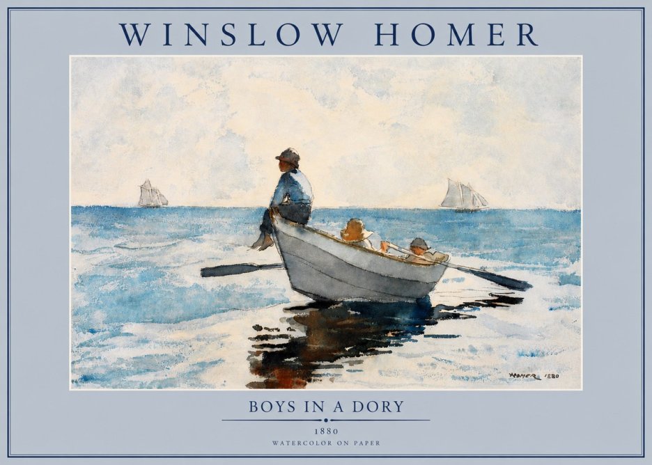 Winslow Homer Boys in a Dory I No2 - Plakat