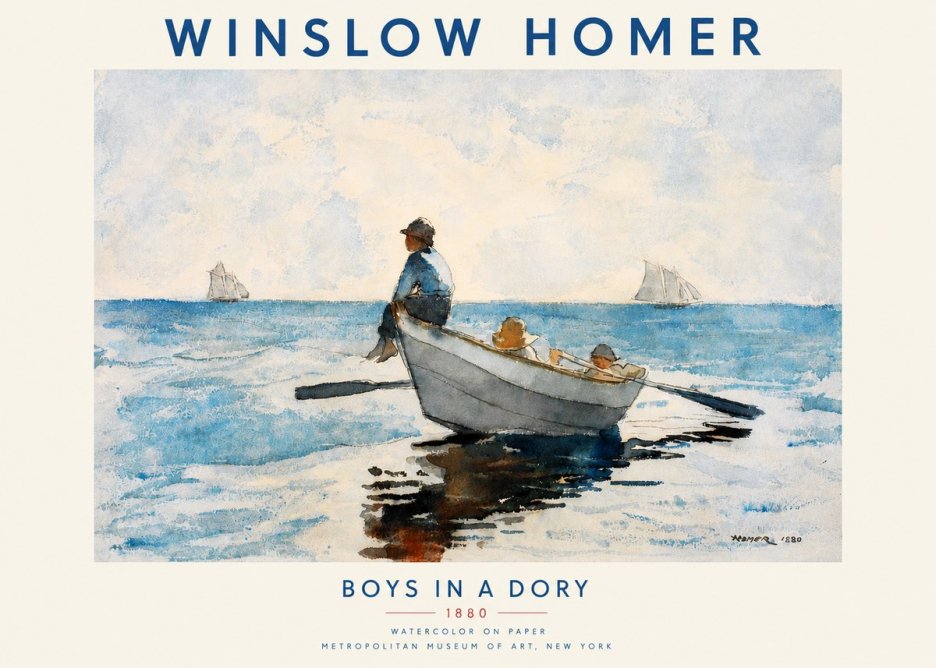 Winslow Homer Boys in a Dory I No3 - Plakat