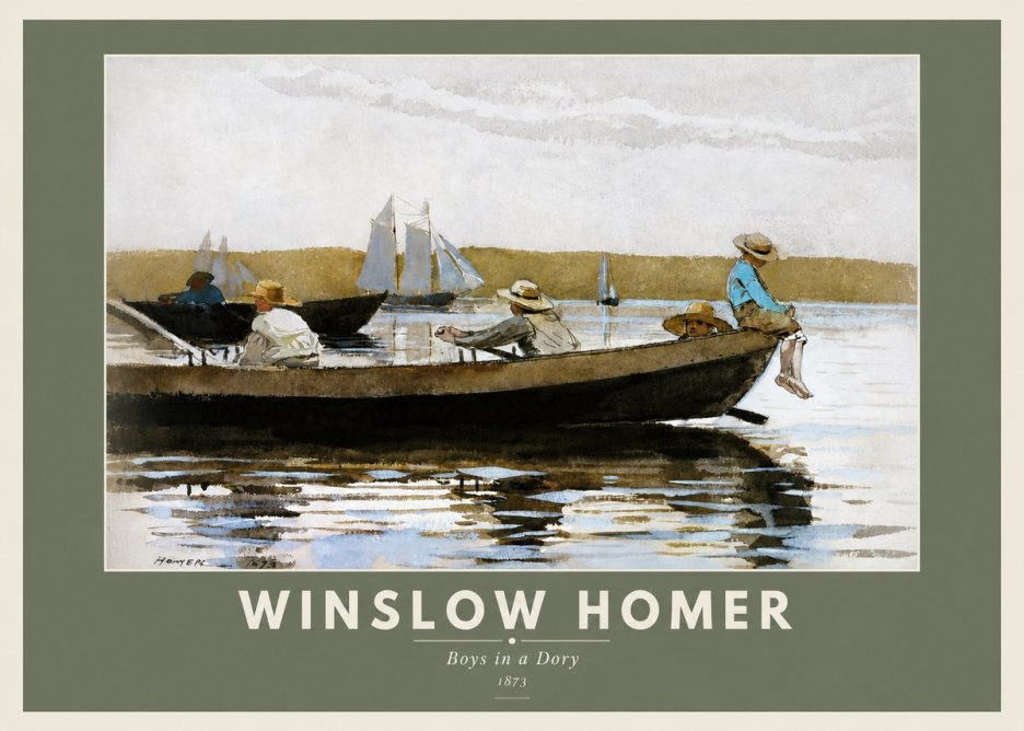 Winslow Homer Boys in a Dory II No3 - Plakat