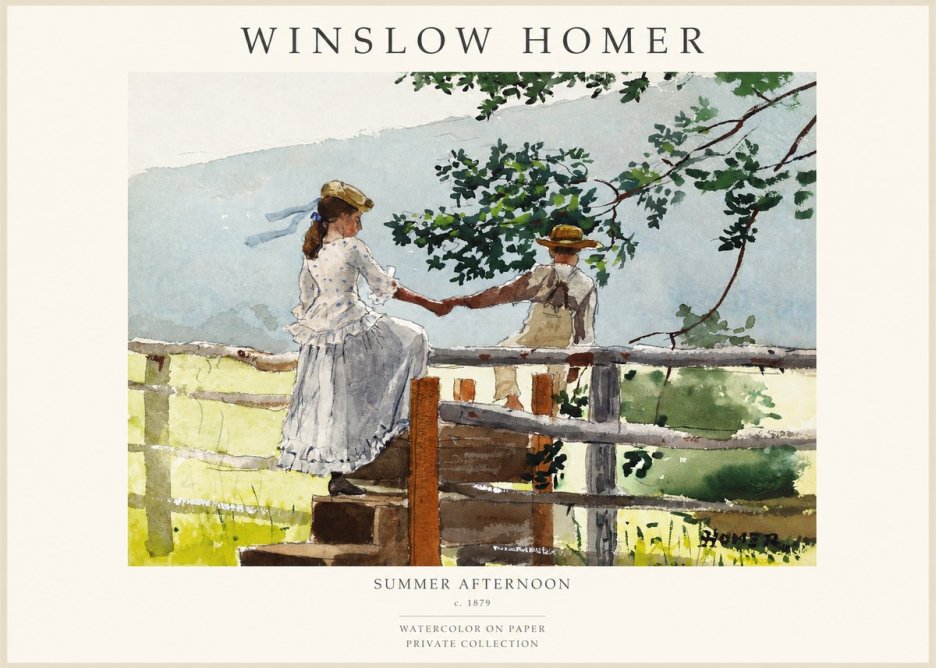 Winslow Homer Summer Afternoon No1 - Plakat