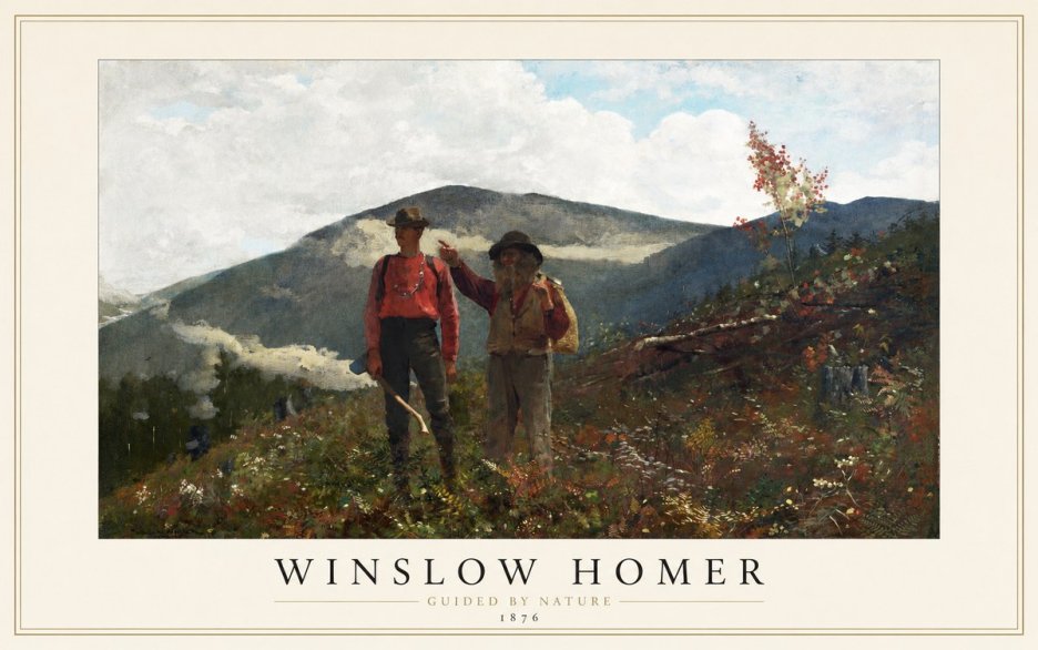 Winslow Homer The Two Guides No1 - Plakat