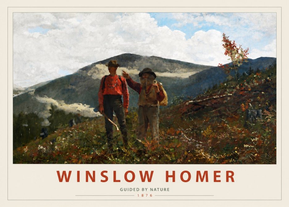 Winslow Homer The Two Guides No3 - Plakat