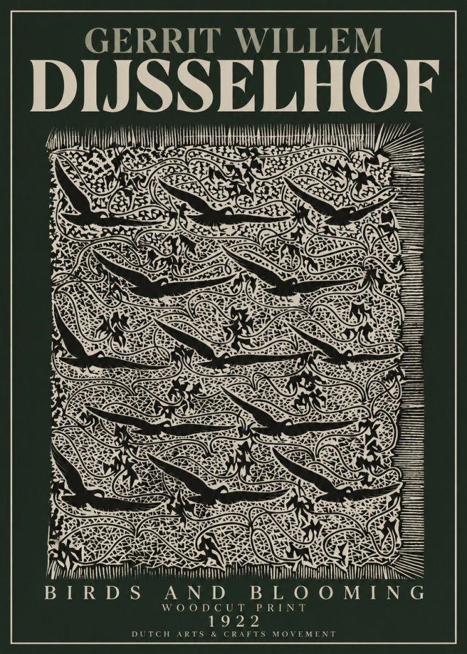 Gerrit Willem Dijsselhof Decorative Design No4 - Plakat