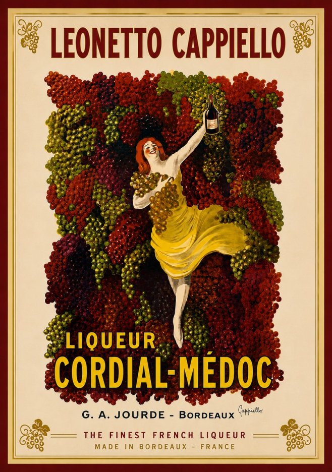 Leonetto Cappiello Liqueur Cordial-médoc No6 - Plakat