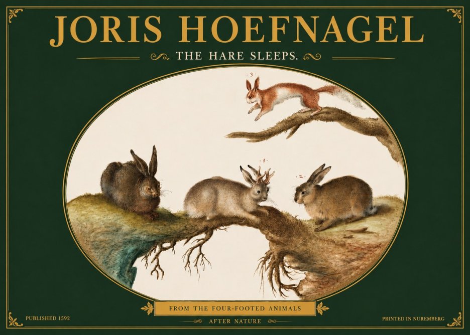 Joris Hoefnagel Lepvs Dormit No4 - Plakat