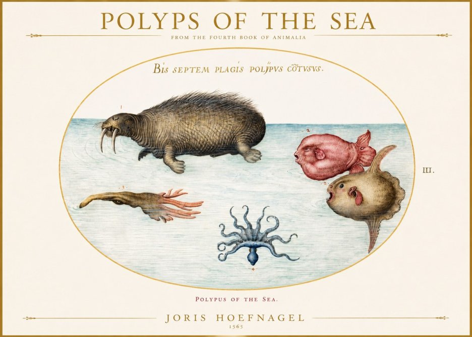 Joris Hoefnagel Polyps of the Sea No1 - Plakat