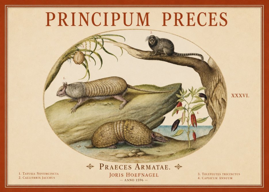 Joris Hoefnagel Praeces Armatae. No4 - Plakat