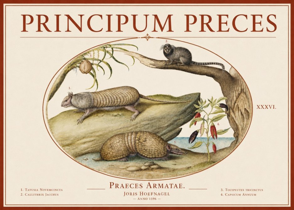 Joris Hoefnagel Praeces Armatae. No5 - Plakat