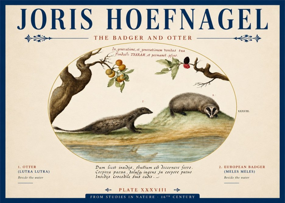 Joris Hoefnagel Studies of Animals and Nature Xxxxiii No5 - Plakat