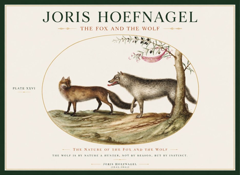 Joris Hoefnagel The Fox and the Wolf No1 - Plakat