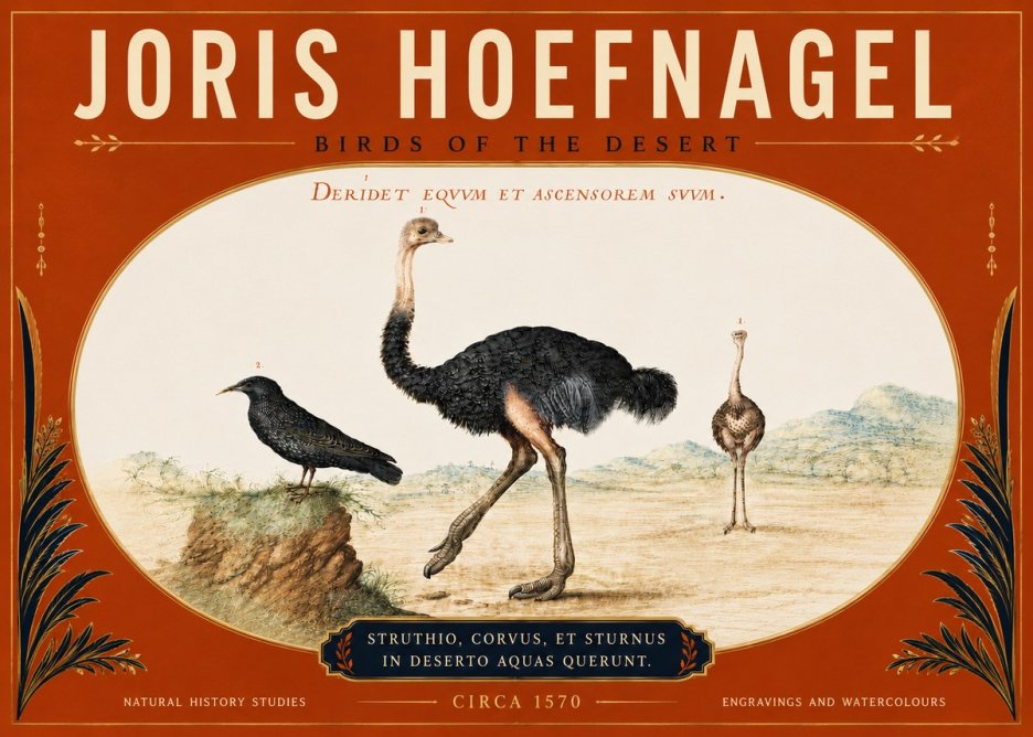 Joris Hoefnagel Birds of the Desert No5 - Plakat