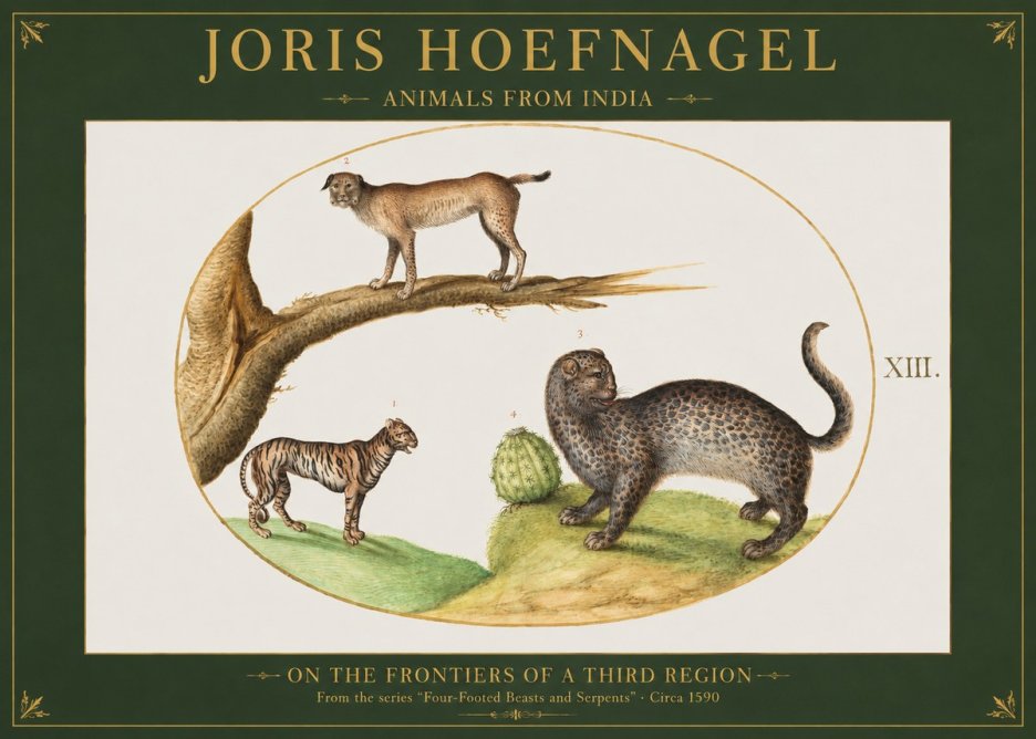 Joris Hoefnagel Four Beasts No2 - Plakat