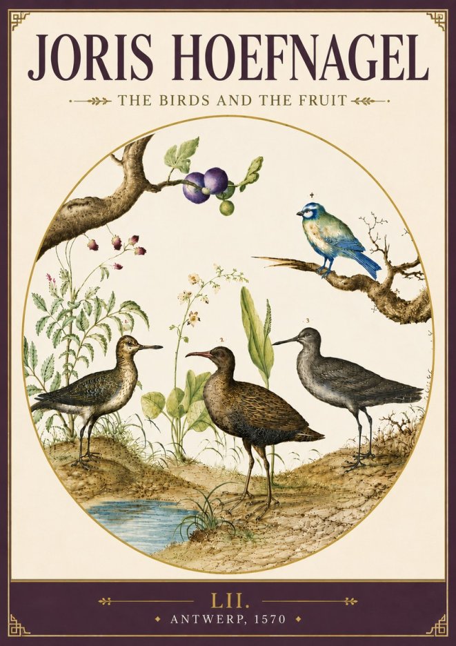 Joris Hoefnagel The Birds and the Fruit No5 - Plakat