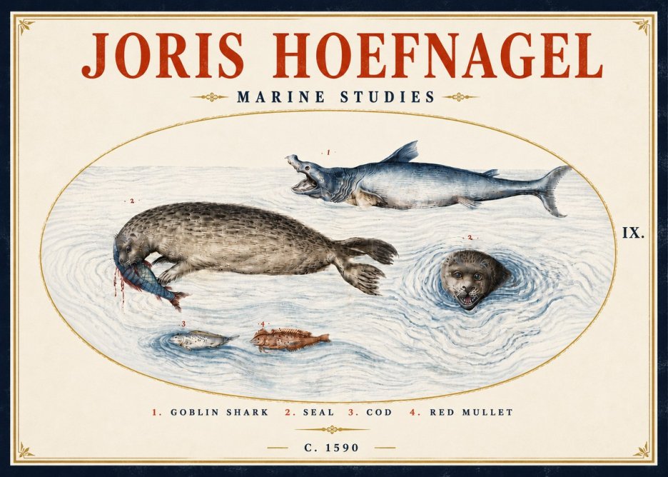 Joris Hoefnagel Marine Studies No5 - Plakat