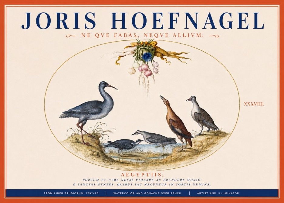 Joris Hoefnagel Aegyptiis. No3 - Plakat