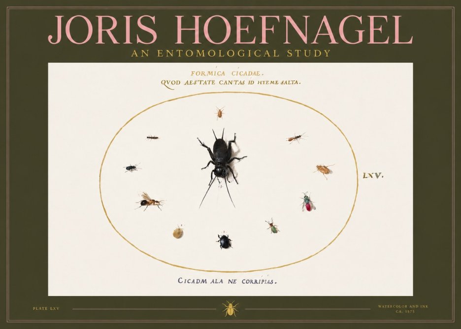 Joris Hoefnagel Formica Cicadae No2 - Plakat