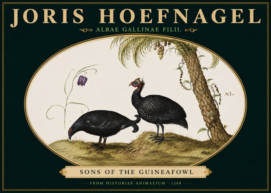 Joris Hoefnagel Albae Gallinae Filii. No5 - Plakat