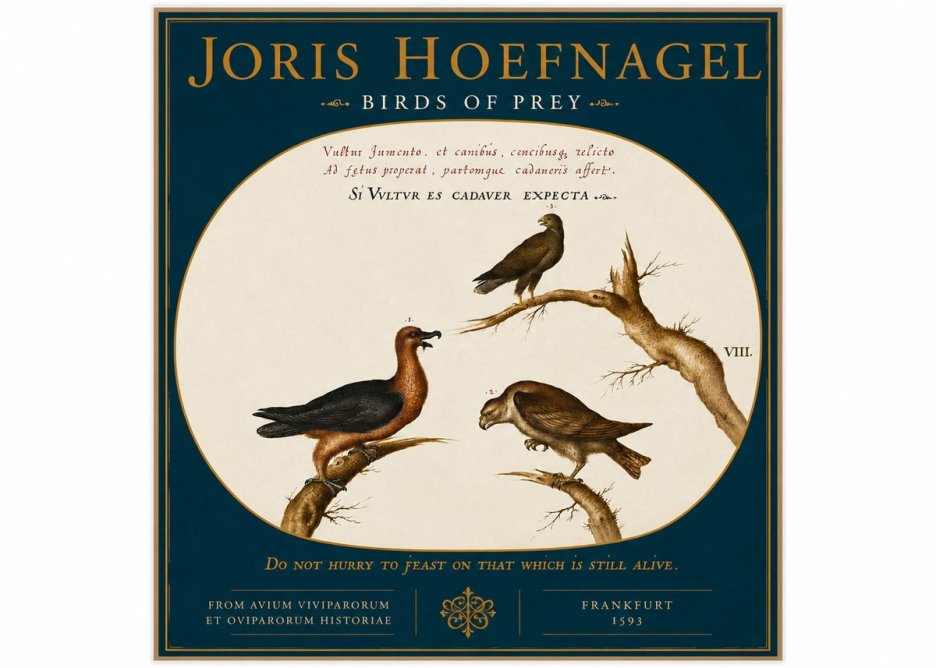 Joris Hoefnagel Birds of Prey No4 - Plakat