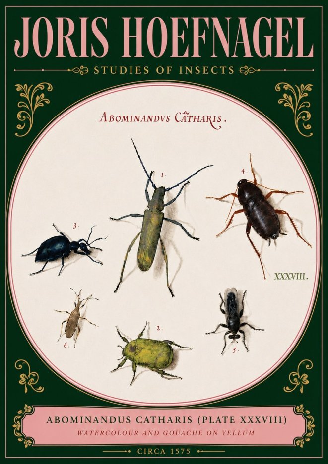 Joris Hoefnagel Abominandus Catharis (Plate Xxxviii) No5 - Plakat