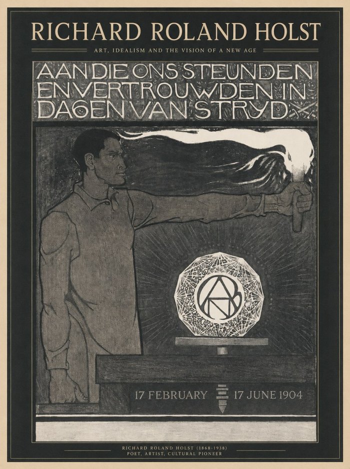 Richard Roland Holst Aan Die Ons Steunden En Vertrouwden in Dagen Van Stryd No1 - Plakat
