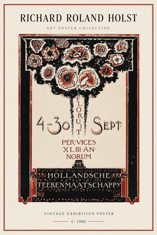 Richard Roland Holst Hollandsche Teekenmaatschappij No2 - Plakat