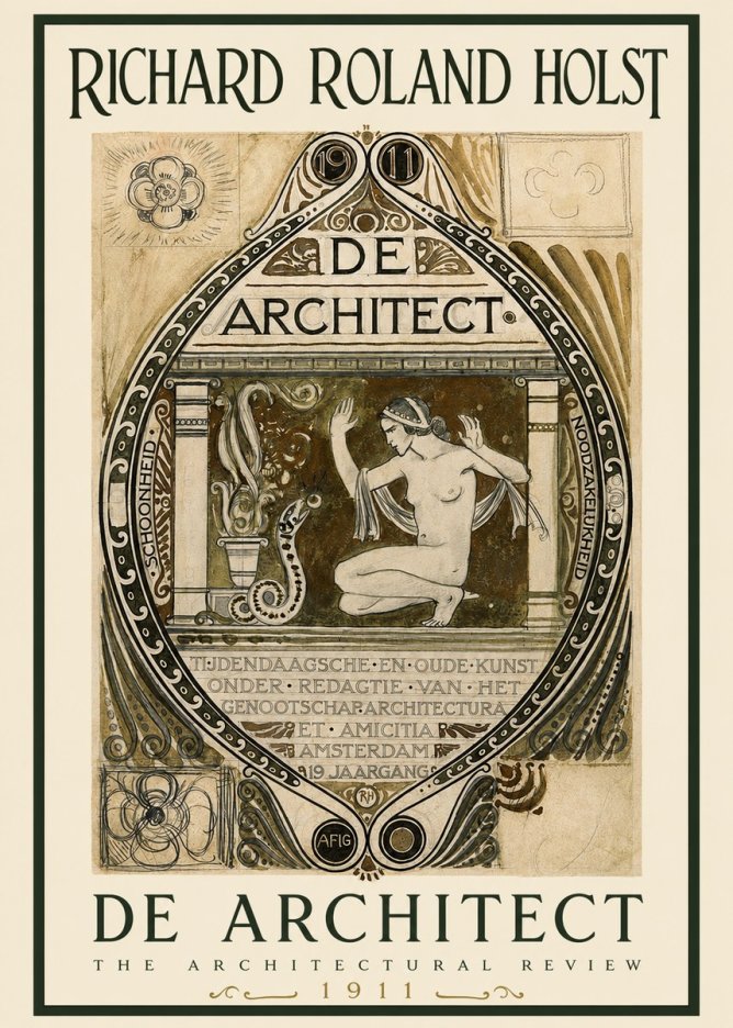 Richard Roland Holst De Architect No2 - Plakat