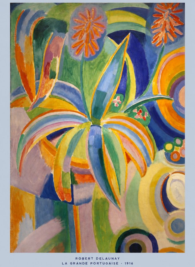 Robert Delaunay La Grande Portugaise I No5 - Plakat