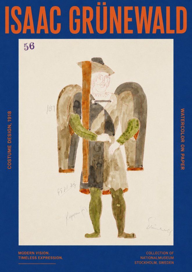 Isaac Grünewald Costume Design IV No2 - Plakat