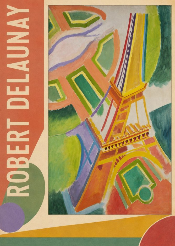 Robert Delaunay Tour Eiffel No2 - Plakat