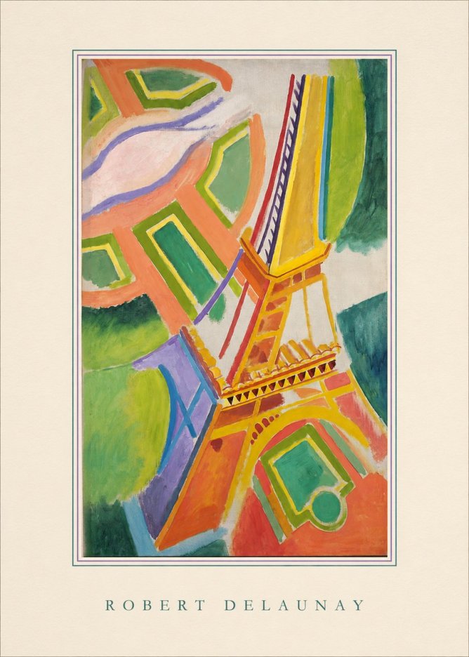 Robert Delaunay Tour Eiffel No4 - Plakat