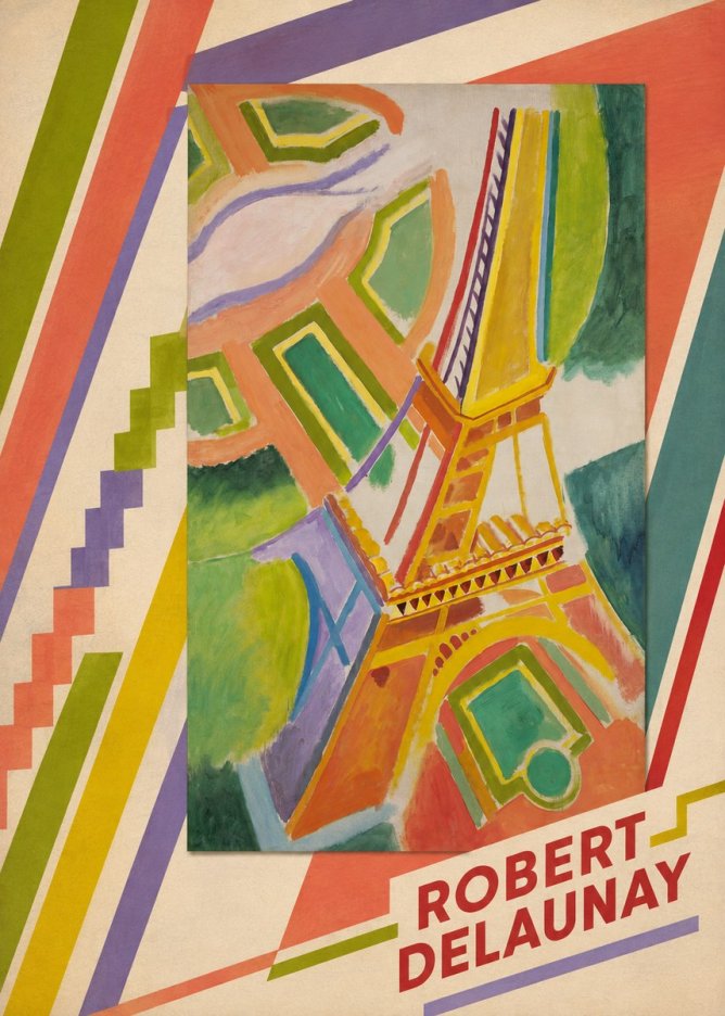 Robert Delaunay Tour Eiffel No5 - Plakat