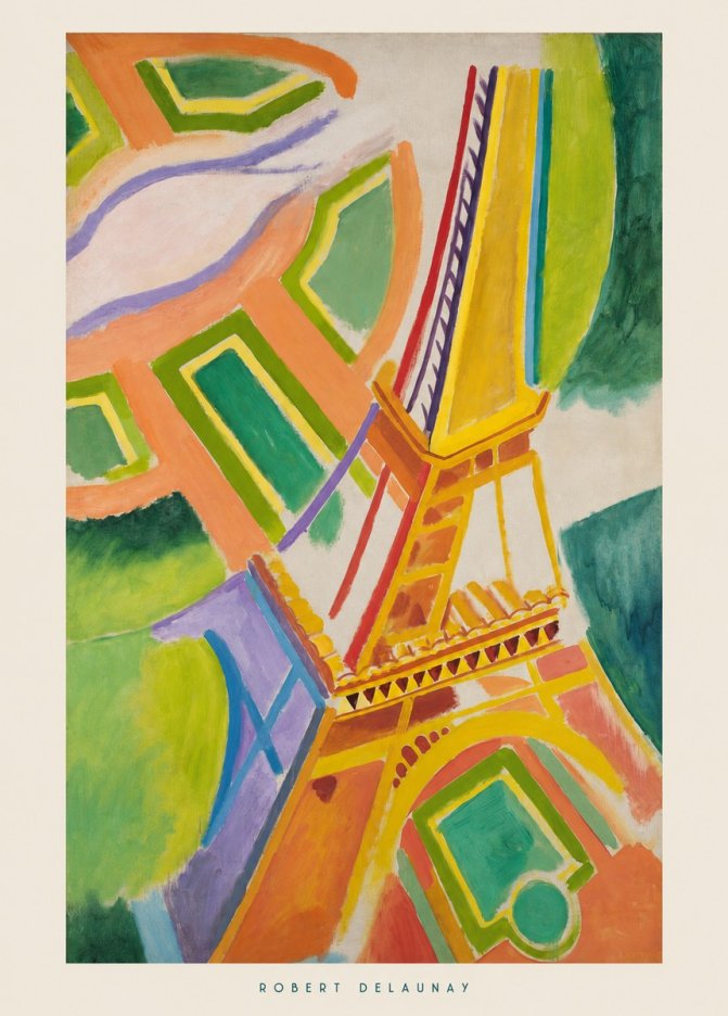 Robert Delaunay Tour Eiffel No6 - Plakat