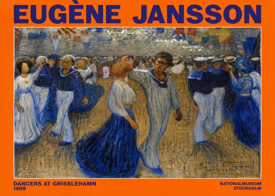 Eugène Jansson Dancers at Grisslehamn No2 - Plakat
